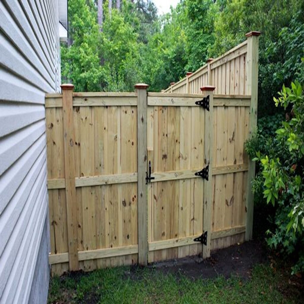 Board on Board Fence and Gate